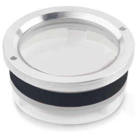 J.W. WINCO Aluminum Press Fit Fluid Level Sight Glass w/o Indicator - Fits 38mm (1.50") Bore - J.W. Winco RD3/A RD3/A